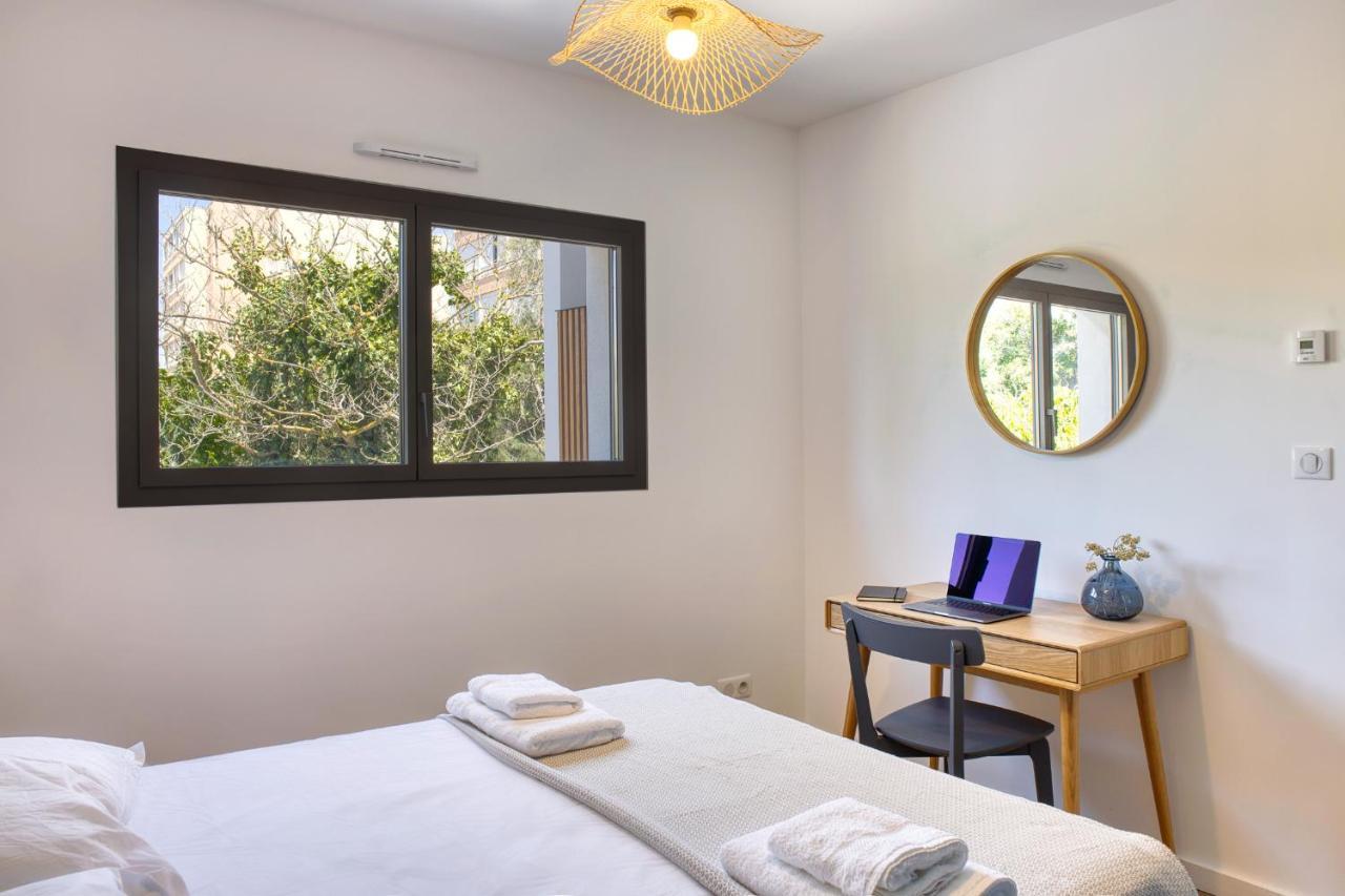 South-Of-France T2 Neuf Haut De Gamme, Climatise, Parking Gratuit, 2Eme Ligne Balcon Карнон-Плаж Экстерьер фото