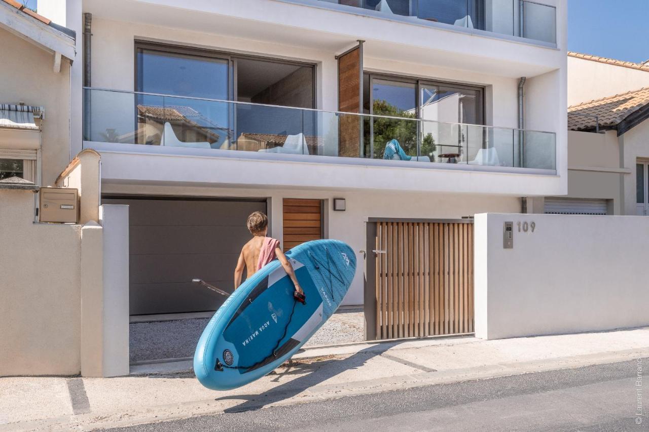 South-Of-France T2 Neuf Haut De Gamme, Climatise, Parking Gratuit, 2Eme Ligne Balcon Карнон-Плаж Экстерьер фото