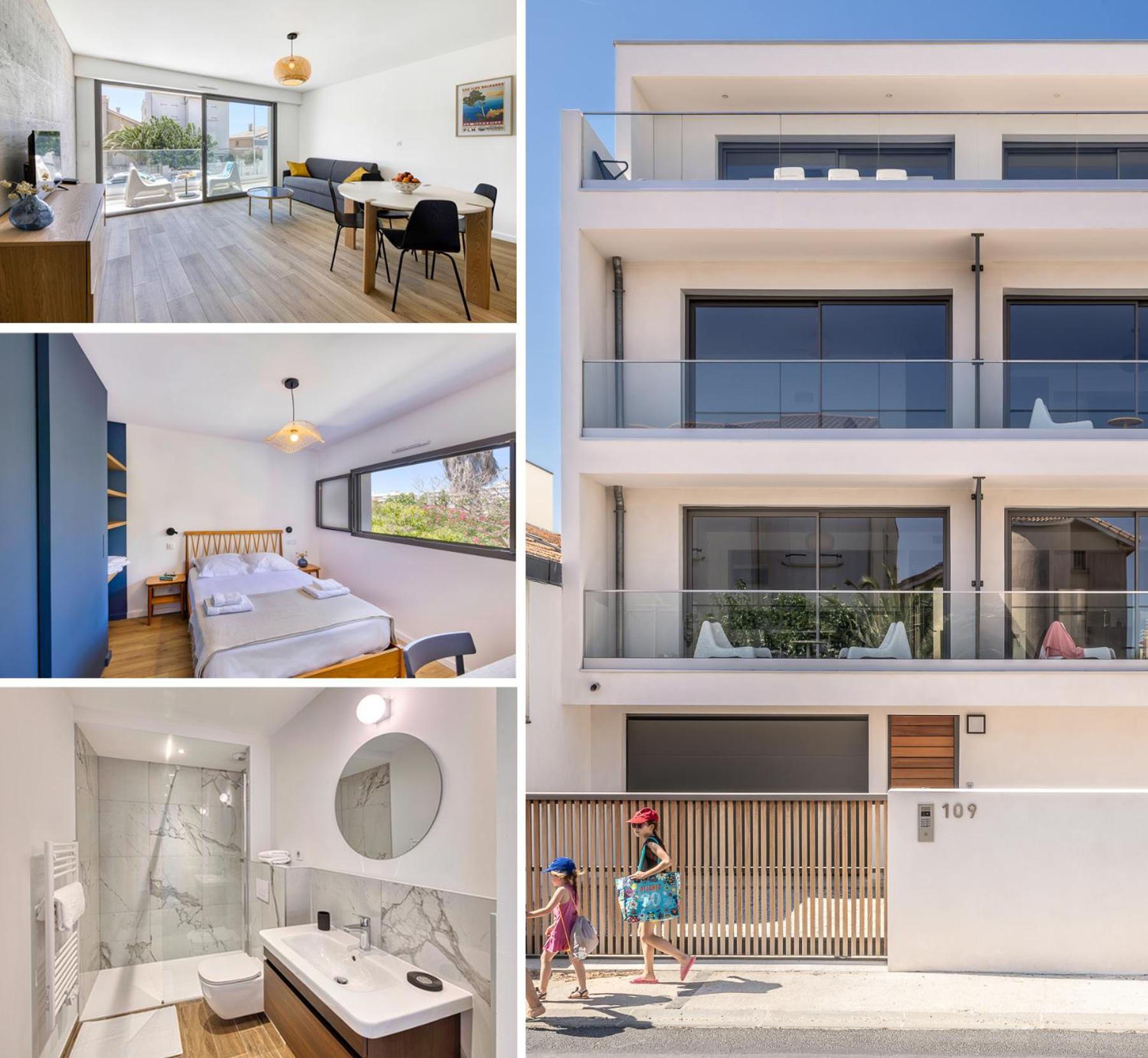 South-Of-France T2 Neuf Haut De Gamme, Climatise, Parking Gratuit, 2Eme Ligne Balcon Карнон-Плаж Экстерьер фото